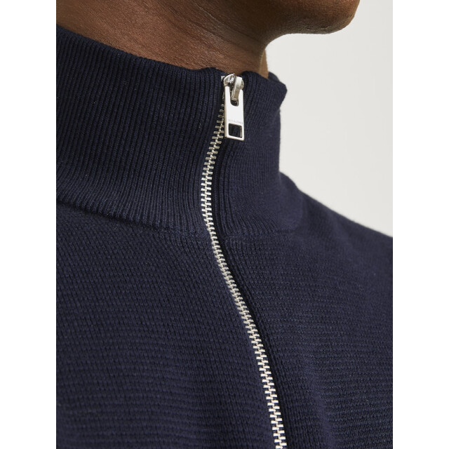 Jack & Jones jprblamilano stitch knit half zip s 12259664 night sky 05711.290.0010 large