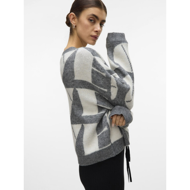 Vero Moda vmlove ls o-neck pullover boo 10331432 medium grey 06712.940.0096 large