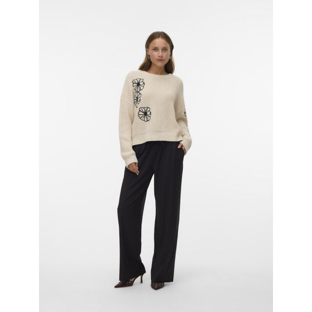 Vero Moda vmlaura ls o-neck pullover boo 10331444 cement 06712.198.0215 large