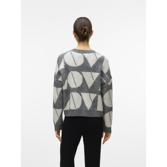 Vero Moda vmlove ls o-neck pullover boo 10331432 medium grey 06712.940.0096 large