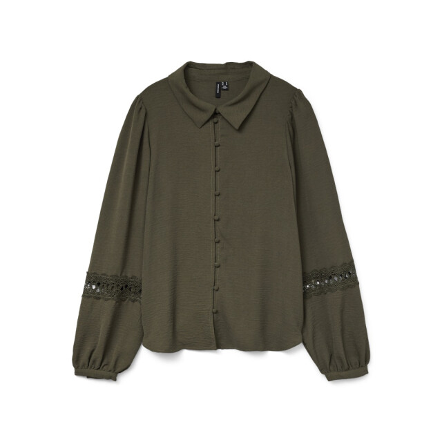 Vero Moda vmalva lace ls shirt wvn ga boo 10331609 grape leaf 06615.369.0112 large