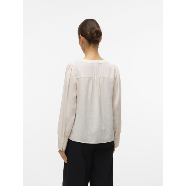 Vero Moda vmfasana l/s v-neck shirt wvn btq g 10333598 birch 06615.198.0111 large