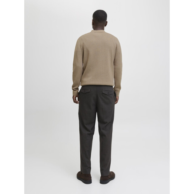Jack & Jones jprblamilano stitch knit zip polo s 12281743 greige 05311.940.0060 large