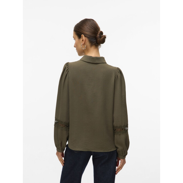 Vero Moda vmalva lace ls shirt wvn ga boo 10331609 grape leaf 06615.369.0112 large