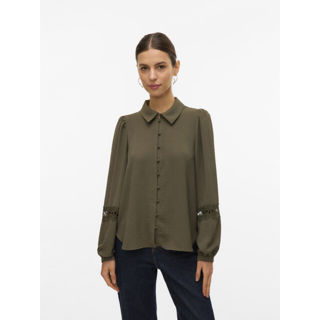 Vero Moda vmalva lace ls shirt wvn ga boo 10331609 grape leaf 06615.369.0112 large
