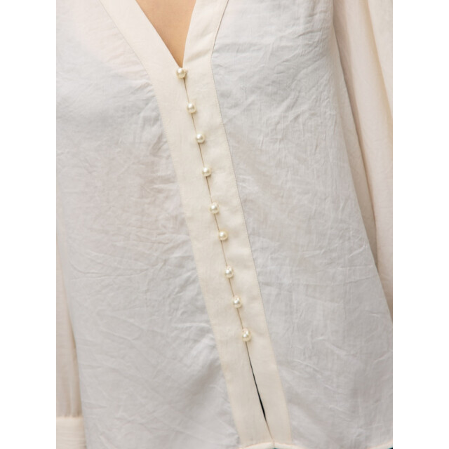 Vero Moda vmfasana l/s v-neck shirt wvn btq g 10333598 birch 06615.198.0111 large