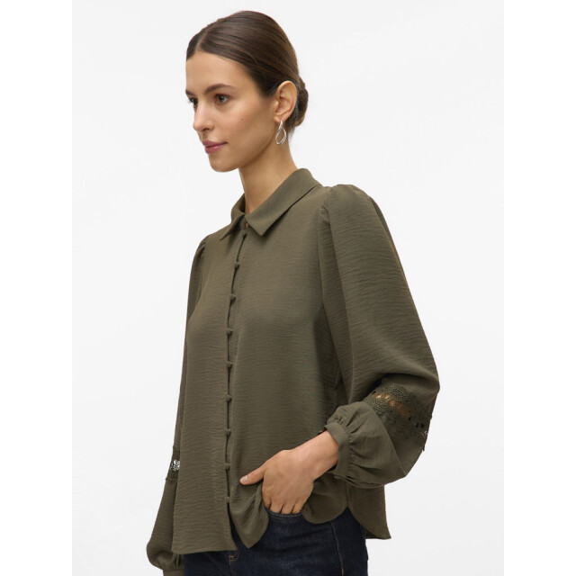 Vero Moda vmalva lace ls shirt wvn ga boo 10331609 grape leaf 06615.369.0112 large