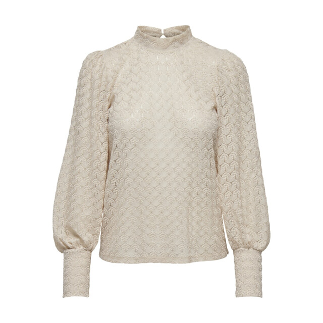 Jacqueline de Yong avery l/s lace top jrs noos 15268408 sandshell 06012.820.0011 large
