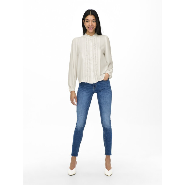 Jacqueline de Yong ellis l/s lace shirt wvn 15251994 cloud dancer 06615.198.0014 large