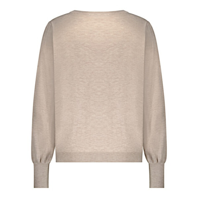 Red Button Top srb4750 sweet puff sleeve latte SRB4750 Sweet puff sleeve - Latte large