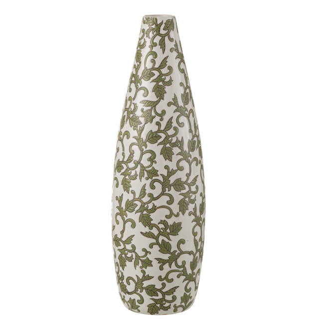 J-Line Vase yezi porcelain green/white 48382 large