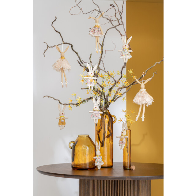 J-Line Vase bottle cylinder ochre 32789 large