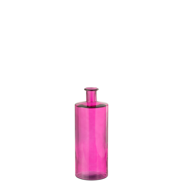 J-Line Vase bottle glass pink medium 51236 large