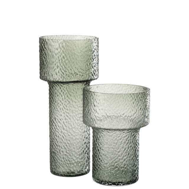 J-Line Vase betty glass green large 48012 large