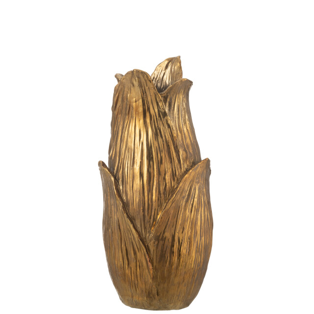 J-Line Vase nebu petals poly gold small 48558 large