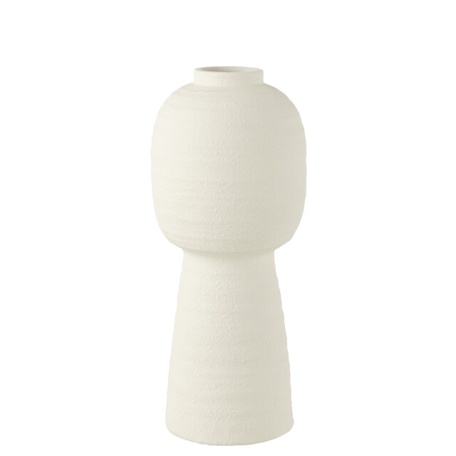 J-Line Vase lantern clay white large 38751 large
