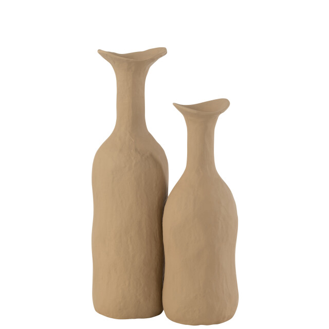 J-Line Vase agra aluminium beige large 47619 large