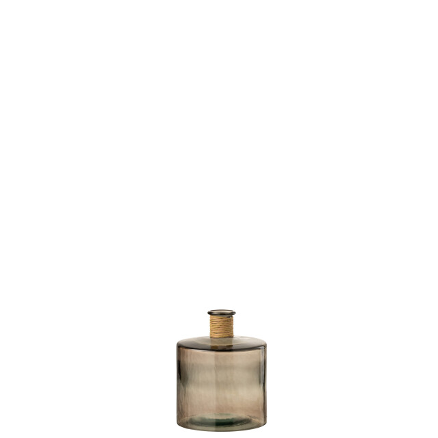 J-Line Vase safari wide light brown small 12092 large