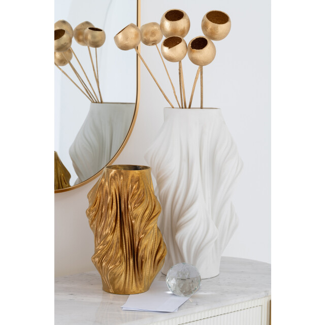 J-Line Vase 3d printing irregular porcelain gold colored small 58250 large