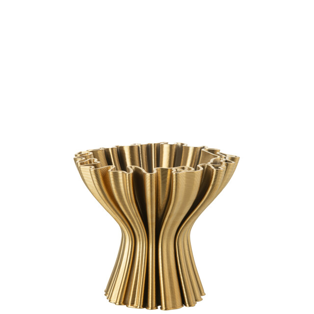 J-Line Vase 3d printing irregular porcelain gold colored 58249 large