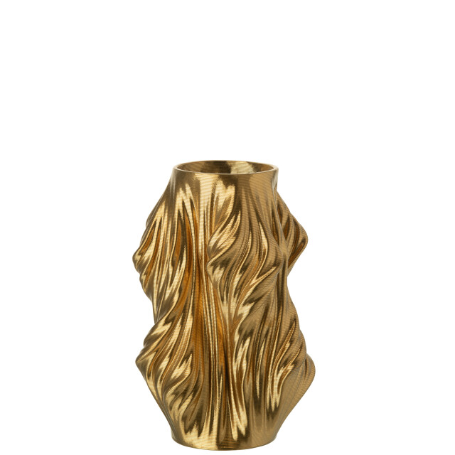 J-Line Vase 3d printing irregular porcelain gold colored small 58250 large