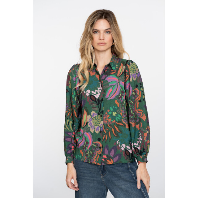Geisha 53640-20 530 blouse print green/purple 53640-20 530 large