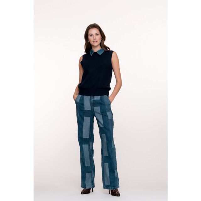 Geisha 54509-10 675 spencer denim collar navy + denim collar 54509-10 675 large