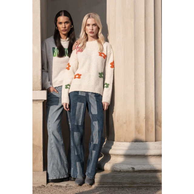 Geisha 54598-70 010 pullover flowers off-white/fuchsia/orange/green 54598-70 010 large