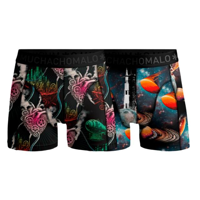 Muchachomalo Boys 2-pack boxer shorts modern age MODERNAGE1010-04J large