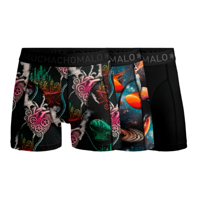 Muchachomalo Boys 3-pack boxer shorts modern age MODERNAGE1010-07J large