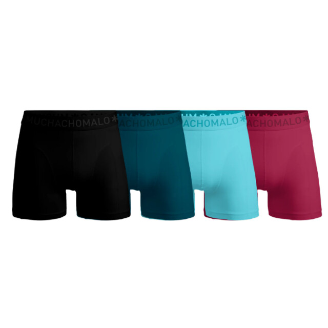 Muchachomalo Men 4-pack boxer shorts solid SOLID1010-698 large