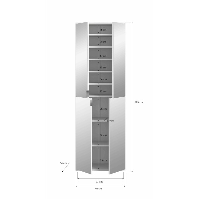 Furnilux Projectxcombinatie artisan nb spiegel 3256793 large
