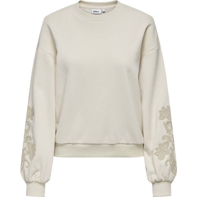 Only Onlbrooklyn l/s embroidery box swt birch/boho flow 15355805-180083003 large