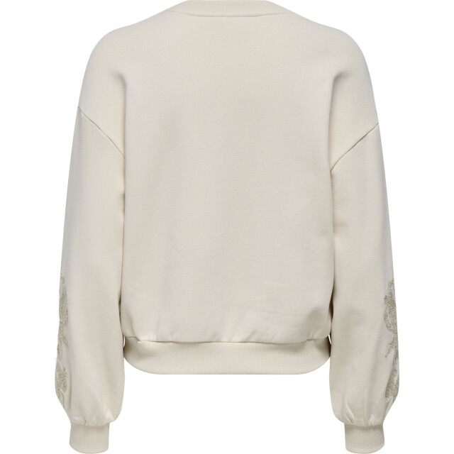 Only Onlbrooklyn l/s embroidery box swt birch/boho flow 15355805-180083003 large