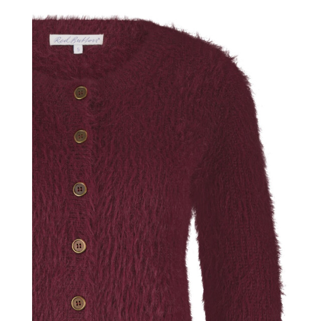 Red Button Fuzzyv ruby Fuzzyv Ruby large