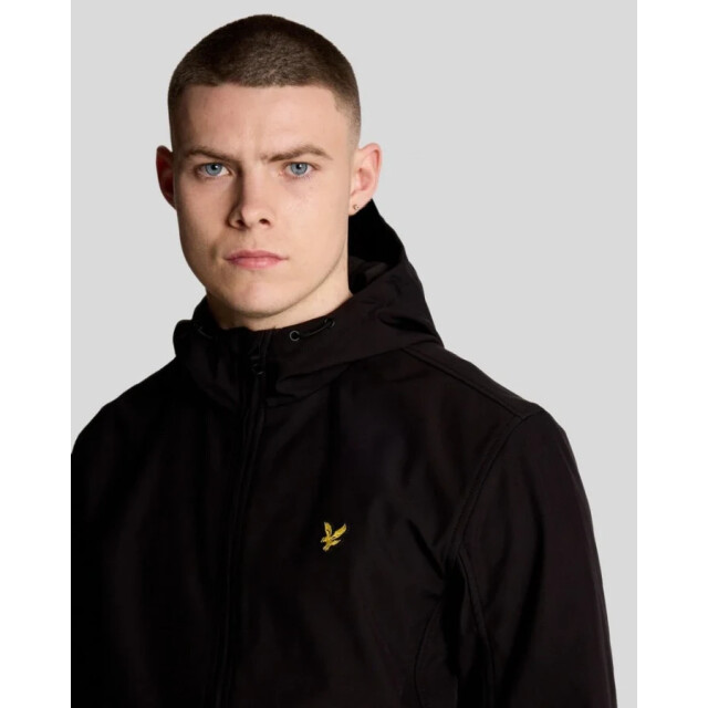 Lyle and Scott Jk2110v fleece back softshell jacket -  jet black Jet Black/JK2110V Fleece Back Softshell large