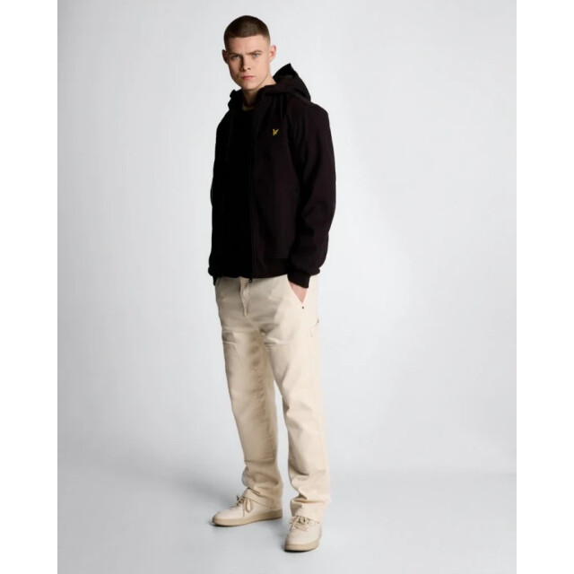 Lyle and Scott Jk2110v fleece back softshell jacket -  jet black Jet Black/JK2110V Fleece Back Softshell large