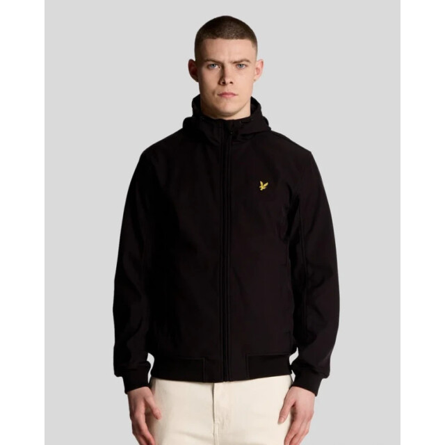 Lyle and Scott Jk2110v fleece back softshell jacket -  jet black Jet Black/JK2110V Fleece Back Softshell large