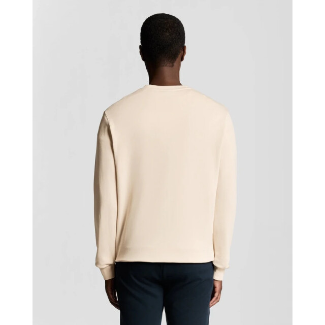 Lyle and Scott Ml2255ton superfine crew pink tint  heren sweater Pink Tint/ML2255TON Superfine Crew large