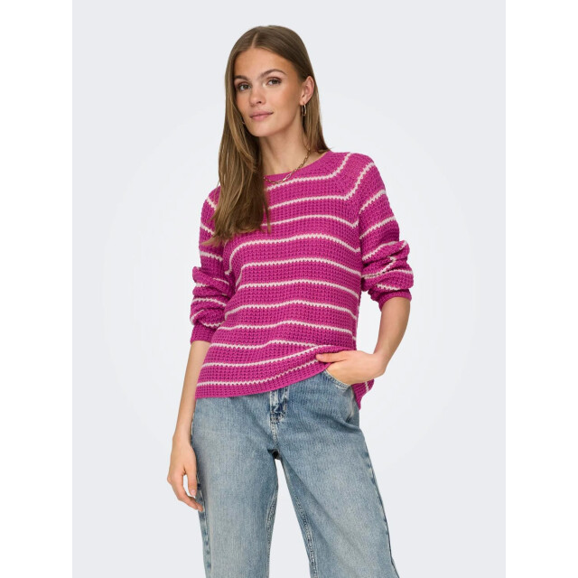 Jacqueline de Yong Ellen l/s oneck raglan pullover knt 15312077 large