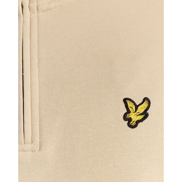 Lyle and Scott Grey Taupe/ML2022V Loopback Quarter Zip large