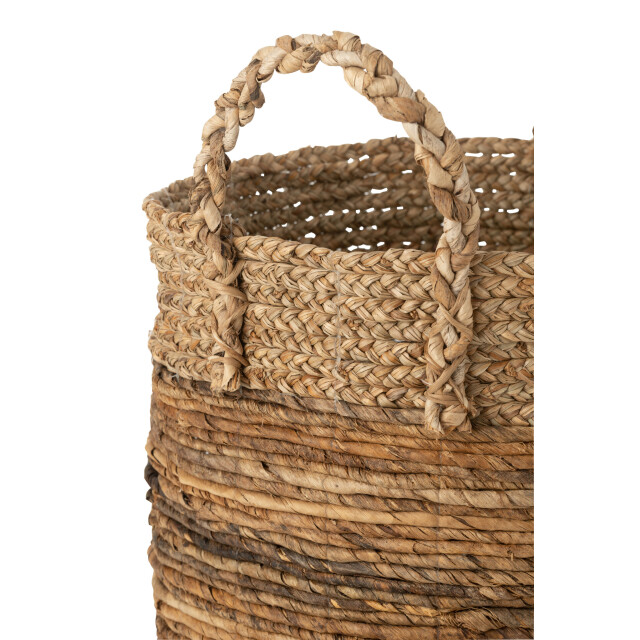 J-Line Set of 3 baskets lucie raffia natural 30981 large