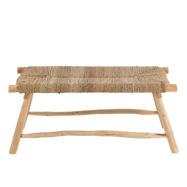 J-Line Bank gras teak hout naturel timo 21105 large