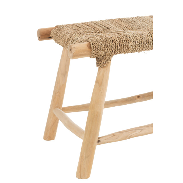 J-Line Bank gras teak hout naturel timo 21105 large