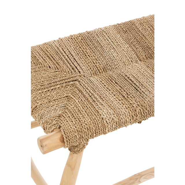 J-Line Bank gras teak hout naturel timo 21105 large