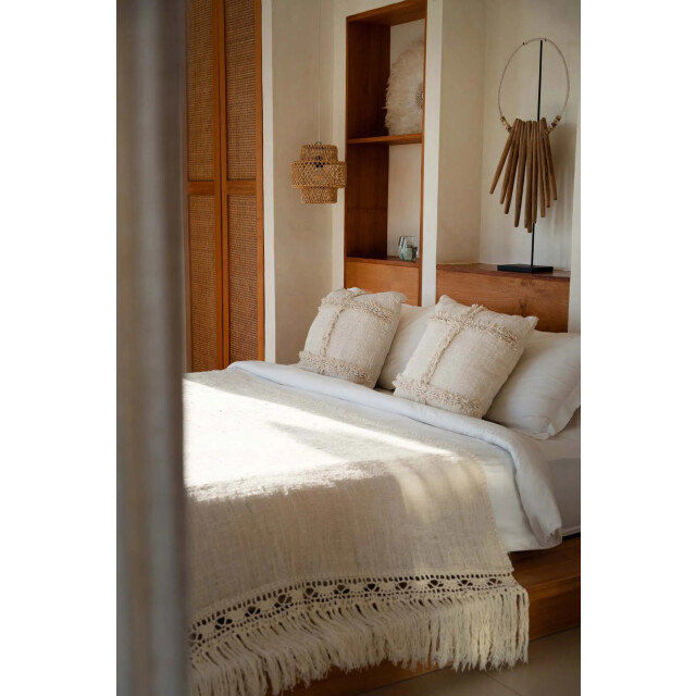 Bazar Bizar The nomad cushion cover natural BARI008N-50x50 large