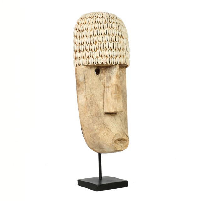 Bazar Bizar The cowrie mask on stand large BALS001N-L large