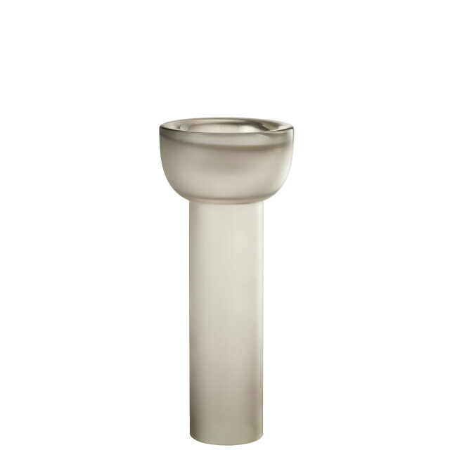 J-Line Vase/candleholder yara glass greige large 53410 large