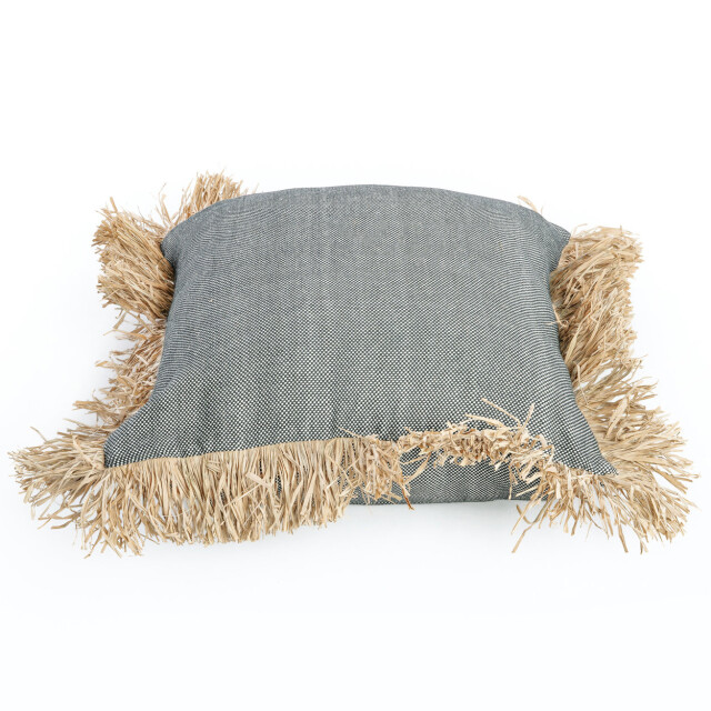 Bazar Bizar The cotton bonita cushion cover natural black 60x60 JABR067NB-60x60 large