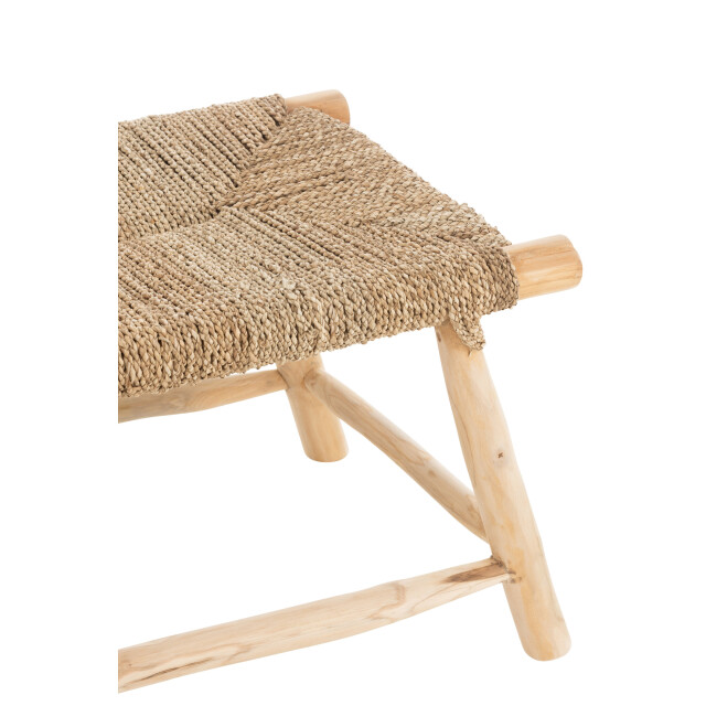 J-Line Bank gras teak hout naturel timo 21105 large